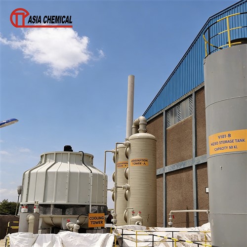 Industrielt produksjonsanlegg for aluminiumsulfat