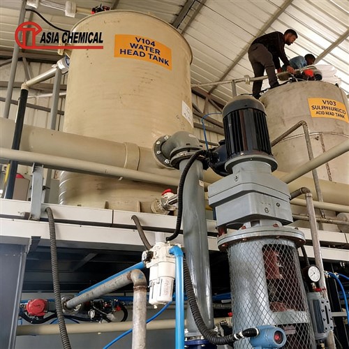 Industrielt-produksjonsutstyr for aluminiumsulfat